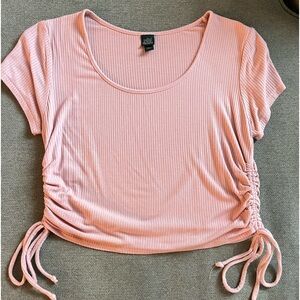Light Pink Ribbed Crop top!